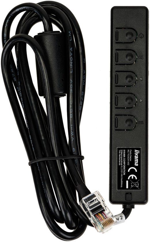 iiyama RC TOUCHV03 elektriciteitssnoer Zwart