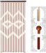 Golaro Rideau de perles - Rideau de porte - Porte en perles - Rideau anti-mouches - Moustiquaire en bois - Contre les insectes, les mouches, les moustiques - Paravent