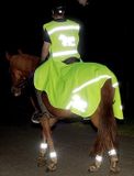 HKM Reflecterende Uitrijdeken Universeel Groen Paard