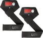 Gorilla Wear Gevoerde Siliconen Lifting Straps - Zwart