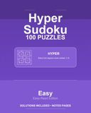 Hyper Sudoku - 100 Easy Puzzles - VOL1: 100 Puzzles - 8x10