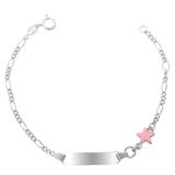 Orphelia Silver - ZA-7138 - Kinderarmband met Roze ster - 17 cm