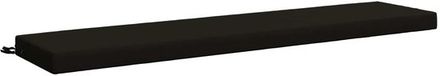 vidaXL Bankkussen SOEST 100% Polyester Zwart 200 x 40 x 8 cm