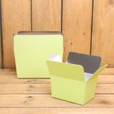 Bonbon doosjes - Chocolade doosje - Pastel groen LAAG - 24 stuks