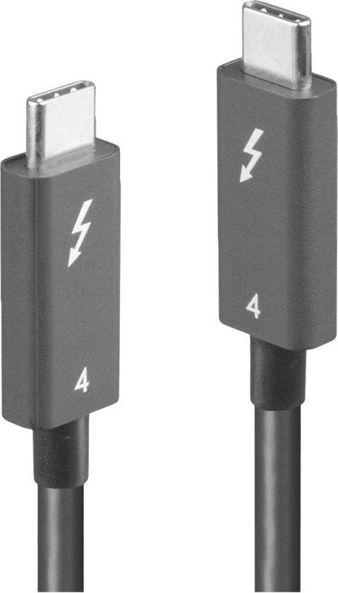 Lindy Thunderbolt 4 Kabel - 2m - Zwart
