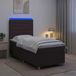 Maison Exclusive - Lit Boxspring avec matelas marron foncé 90 x 200 cm tissu