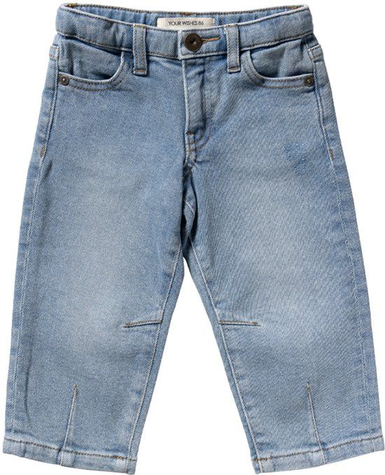 Your Wishes Barrel Jeans Jeans Meisjes - Broek - Lichtblauw - Maat 86