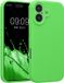 kwmobile telefoonhoesje geschikt voor Apple iPhone 17 - TPU backcover met siliconen coating - Smartphone case in limoengroen