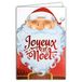 Afie Joyeux Santa, 61-5630, kerstkaart, glanzend, glinsterend, flamboyend, gebreid, kerstfeest, met witte envelop