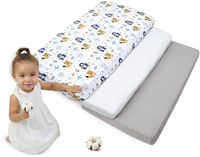 Medi Partners 3pcs. Hoeslaken voor een Babybedje 60x120 cm 100% Katoenen babybeddengoed kindermatras slaapzak