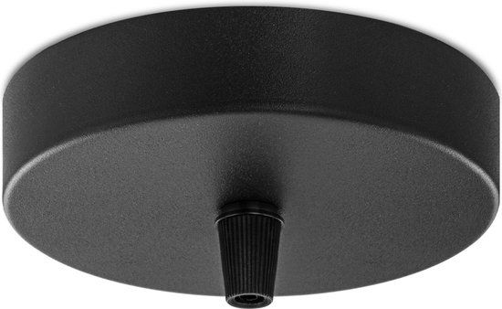 Besselink licht Home Sweet Home Plafondkap Zwart Metaal 11cm