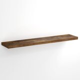 Casaria Wandplank Zwevend - 110 cm - Donker Eiken