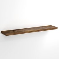Casaria Wandplank Zwevend - 110 cm - Donker Eiken