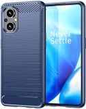 Selected by GSMpunt.nl Oppo Reno 8 Lite Hoesje Geborsteld TPU Back Cover Blauw