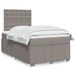 Maison Exclusive - Sommier à lattes de lit avec matelas taupe 120x200 cm tissu