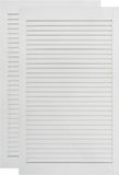 vidaXL - Lamellen deuren - 2 stuks - Wit - 69 x 49,4 cm - Massief grenenhout