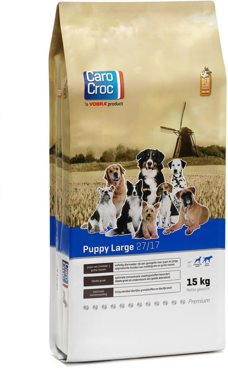 CAROCROC Puppy Large - Hondenvoer - 15 kg