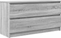 vidaXL Tv-meubel 100x35x54 cm bewerkt hout grijs sonoma eikenkleurig