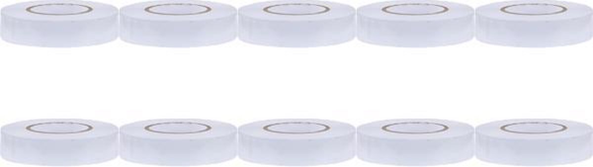 BES LED Isolatietape 10 Pack - Yurga - Wit - 20mmx20m