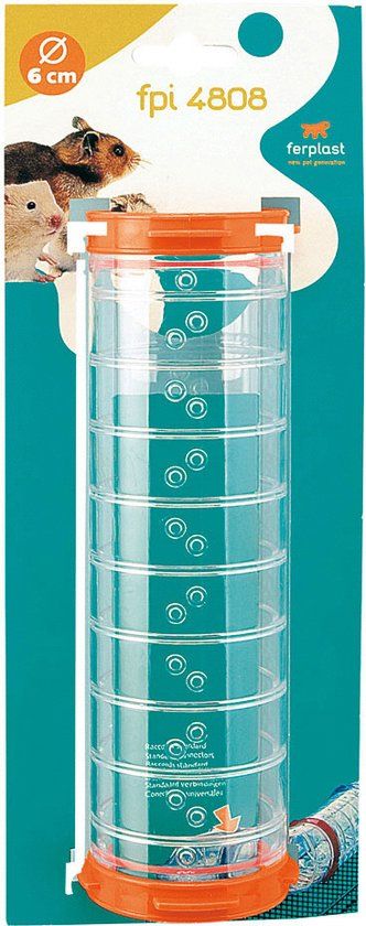 FERPLAST Tunnel 8 - FPI 4808 - Kunststof - Oranje - Diameter: 6 cm - Lengte: 21 cm