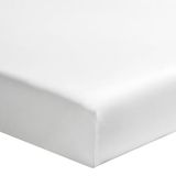 Essix - Royal Line - Effen hoeslaken in katoen perkal 80 x 200 cm Wit