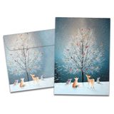 Tree-Free Greetings - Seizoenskaarten - Kunstige ontwerpen - 10 kaarten + bijpassende enveloppen - Made in USA - 100% gerecycled papier - 12,7 cm x 17,8 cm - Bird Tree (HB53474)