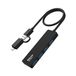 USB 3.0 Hub-adapter, ultra-slanke data hub met 4 USB Type-A USB 3.0-poorten compatibel met Mac, PC, iMac en meer