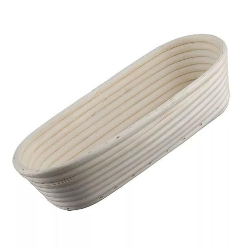 Zenker Gistmand, langwerpig, 30 cm, rijsmand van natuurlijk rotan voor zelfgemaakt brood, voorziet deeg van zuurstof voor losse en luchtige brood, natuur