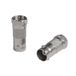 Seki 10 x F-stekker naar BNC-bus adapter coaxiale satelliet-tv-antenneconnector voor RG6 RG59 kabel metaal 10 stuks
