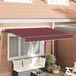 Maison Exclusive - Parasol manuel, 2,5 x 2 mètres, bordeaux, 100% polyester