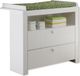 Markenlos Moderne commode met verschoningstafel, wit, 96 cm