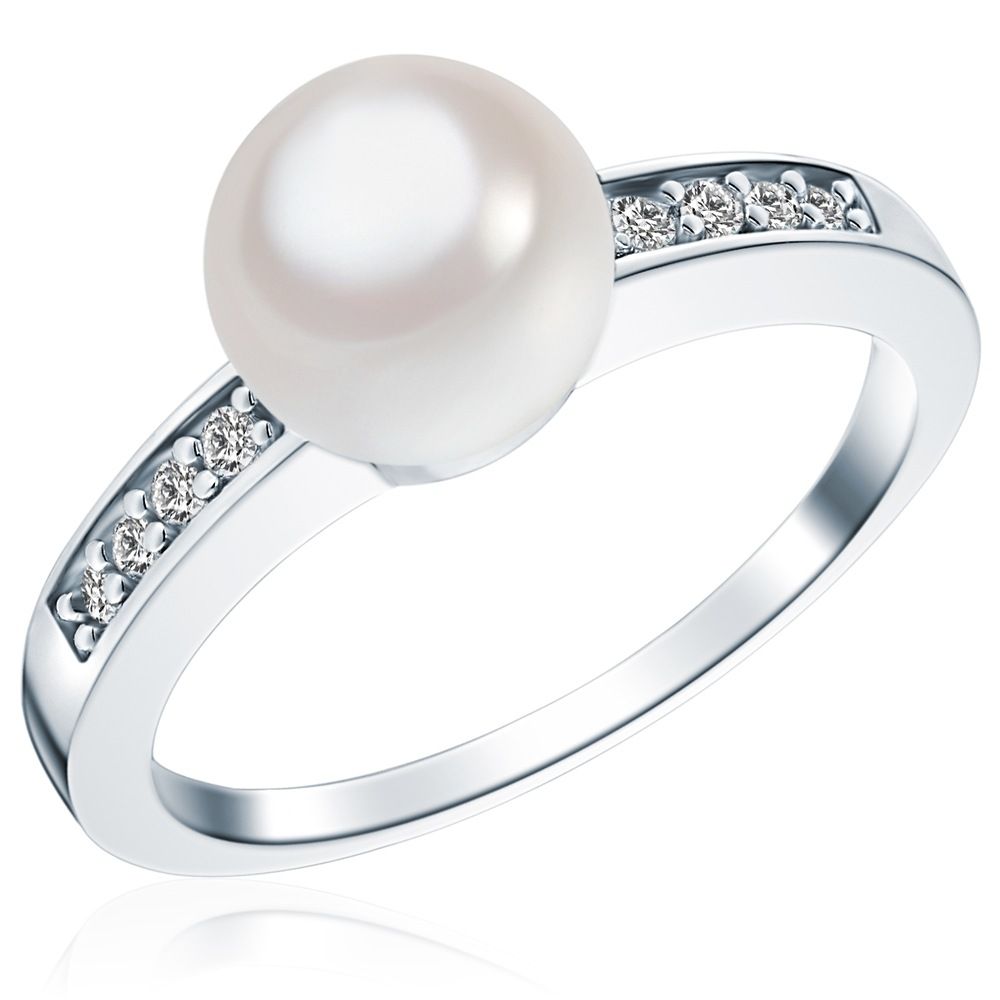 Rafaela Donata Zilveren ring Sterling zilver Zirkonia Schelpparels