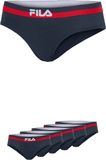 FILA - Urban Brief Gekleurde Waistband | 5-Pack | Dames Slip | Maat L - Navy