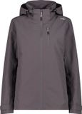 CMP Dames regenjack met capuchon en rits, L, terra, Polyester, Herfst/Winter 2025