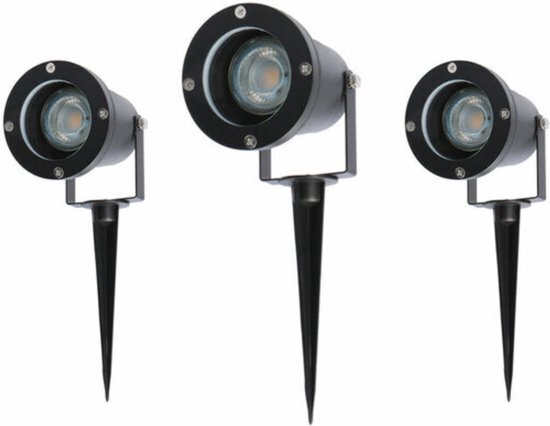 Groenovatie Prikspot Tuinverlichting, Waterdicht IP65, GU10 Fitting, 3-Pack