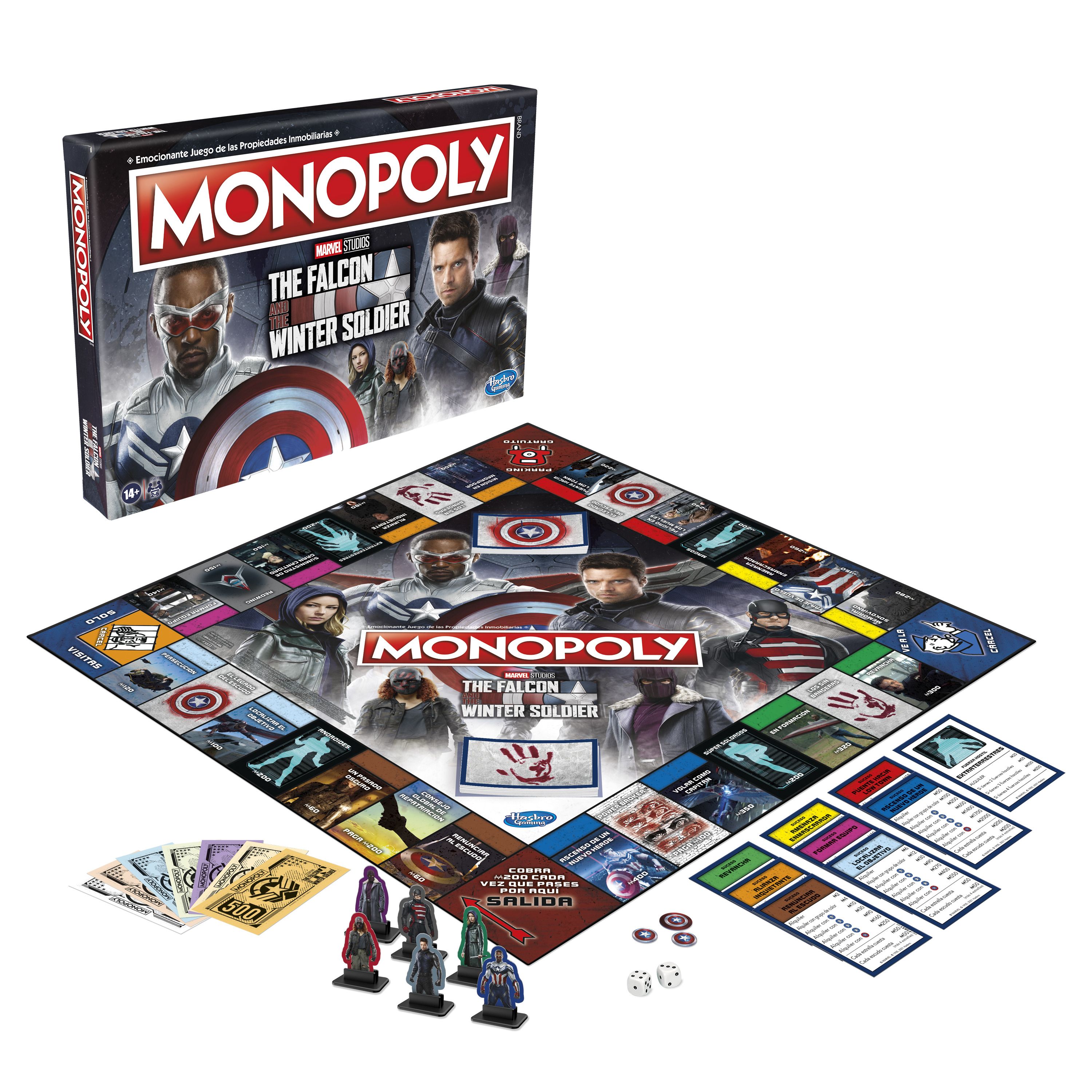 Monopoly The Falcon and The Winter Soldier Board Game - English Edition