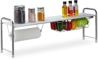Merkloos Relaxdays Keukenorganizer met Keukenrolhouder