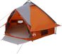 vidaXL Teepee Tent voor 4 Personen Grijs en Oranje