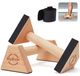 Barres push-up, 1 paire de poignées, parallettes en bois, poignées push-up respectueuses des articulations, pour fitness, gymnastique, aérobic