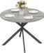 Homcom Eettafel - Spaanplaat, Staal - 100L x 100B x 75H cm - Grijs