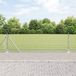 vidaXL Gelast hekwerk met betonnen voetstuk, 10 x 0,6 m, zilverkleurig, gaashek