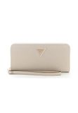 GUESS Laurel II Large Zip Around Wallet Beige Taupe