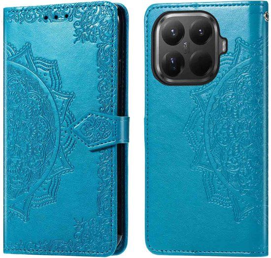 imoshion Hoesje - Geschikt voor Xiaomi 15T Pro - Mandala Bookcase - Turquoise