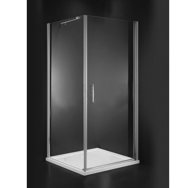Badkamerplanet Douchecabine Vierkant met Swingdeur 80x80 cm - 200 cm hoog