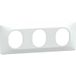 Schneider Electric - Plaque de recouvrement - 3 positions horizontales - distance 71 mm - blanc - S320706