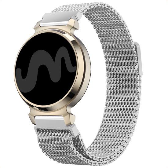 imoshion Milanees magnetisch bandje - Geschikt voor Garmin Lily 2 - Zilver