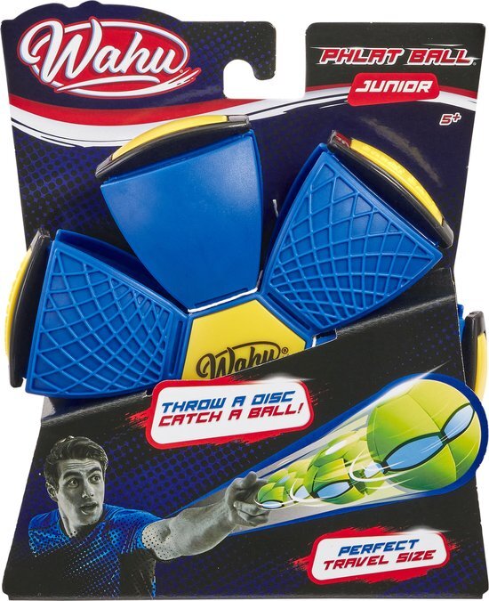 Goliath Wahu Phlat Ball Junior - Gooi een schijf, vang een bal! - Blauw