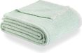 Todocama Extra zachte katoenen deken, multifunctionele sprei, bankdeken, mintgroen, 230 x 240 cm