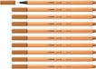 STABILO - Premium fineliner - point 88 - 10 Stuks - Donker oker