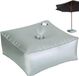 Merkloos Parapluvoet Gewichten - Parasol ballast - Terras Stabiliseren - Vulbaar tot 227 kg - 40x40x15 cm - Zilver